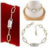 3062 Bransoletka elegancka złota 17+5cm pozłacana 14k Xuping cyrkonie
